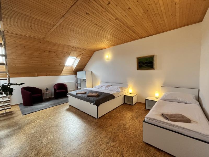 Izba Apartmán 4+5 v Mgr. Dominika Ružbaská – spálňa