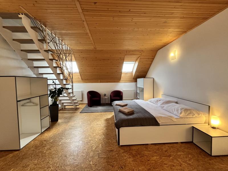 Izba Apartmán 4+5 v Mgr. Dominika Ružbaská – spálňa