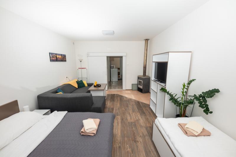 Izba Apartmán s vlastným vchodom v Mgr. Dominika Ružbaská – spálňa